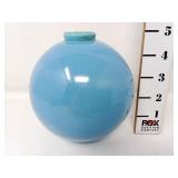 Robin Egg Blue Milk Glass Lightning Rod Ball