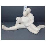 1998 Haeger Popcorn Texture Male Female Sculpture