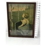 Spring Song Print of Girl with Bird