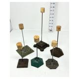 (6) Ornate Antique Receipt Holders