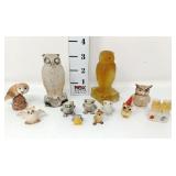 Miniature Owl Figurines