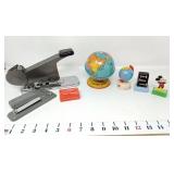 Chein Bank, Pencil Sharpeners, & Staplers