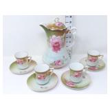 Bavaria Chocolate Pot w/ Teacups & Saucers -