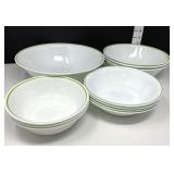 Vintage Corelle Wild Flower Spring Meadow Green