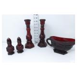 Avon Cape Cod Salt Shakers, Candlesticks & Sauce