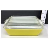Vintage Yellow Pyrex 503-b Refrigerator Dish &