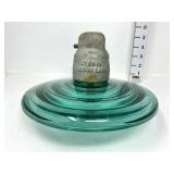 Vintage Aqua Green UFO Flying Saucer Insulator