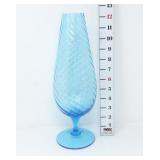 MCM Blue Swirl Art Vase