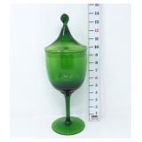 MCM Emerald Glass Apothecary Jar