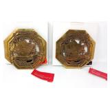(2) Hallmark Brass Trivets NIB