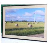 Hay Field w/ Windmills 24ï¿½x34ï¿½ Hanging Picture -