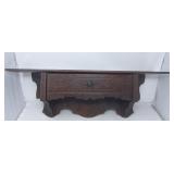Wood Shelf w/Storage Drawer