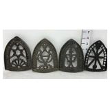 (4) Antique Sad Iron Trivets