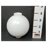 4" Milk Glass Lightning Rod Ball