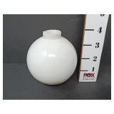 4" Milk Glass Lightning Rod Ball