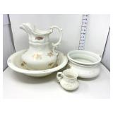 Antique Revere China Ironstone Wash Set - No