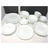 Plain White Corelle Dish Ware (39 pcs)(2) Bowls