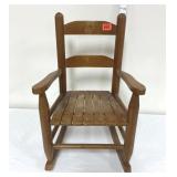 Vintage Childrenï¿½s Wooden Rocking Chair