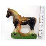 Western Horse Chalkware Doorstop