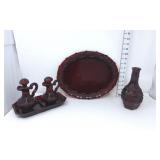 Avon Cape Cod Ruby Red Platter (in box), Bath Oil