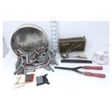 Vintage Perm Rods, Curling Iron, Clipper & Hair