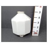 5" D & S Paneled Milk Glass Lightning Rod Ball