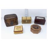 Assortment of Jewelry Boxes - (1) Music Box