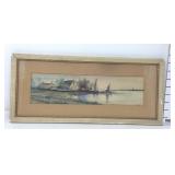 M.A.S. - Water Color Shore Painting