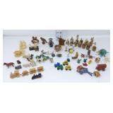 Assortment of Wood & Cast Miniature Items
