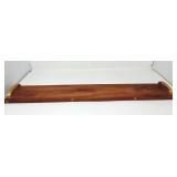 28" x 4 3/4" Wood Charcuterie Board w/Handles