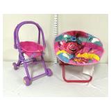 Childrenï¿½s Toy Stroller & Trolls Be Free Fold Up