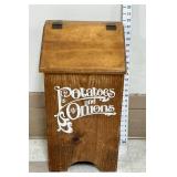 Vintage Wooden Potatoes & Onions Bin