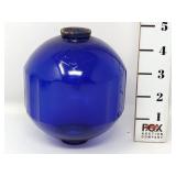 Cobalt Blue "The S Co" Glass Lightning Rod Ball