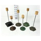 (6) Antique Receipt Holders