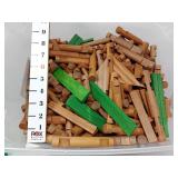 Bin of Lincoln Logs