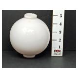 5" Milk Glass Lightning Rod Ball