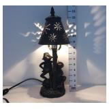 Table Lamp w/2 Frogs By Tree