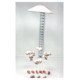 Bone China Pig Umbrella Wind Chime & Miniature