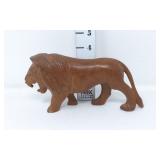 Vintage Hand-Carved Wod Lion