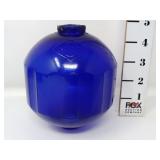 Cobalt Blue "The S Co" Glass Lightning Rod Ball