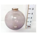Amethyst Glass Lightning Rod Ball