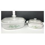 (2) Vintage CorningWare Callaway Lidded Casserole