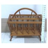 MCM Colonial Windsor Wood Magazine Rack