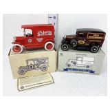 (2) Model ï¿½Tï¿½ &ï¿½Aï¿½ Die-Cast Advertising Banks in