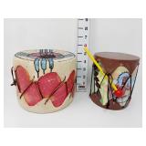 (2) Native American Drums