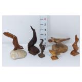 Handcrafted Wood Birds