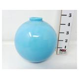 Robin Egg Blue Milk Glass Lightning Rod Ball