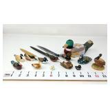 Duck Figurines, Tape Holder, & Letter Openers