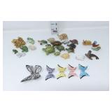Miniature Frogs, Turtles, Butterflies, Seals &