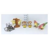Bird Salt & Pepper Shakers  - Silver are Plastic